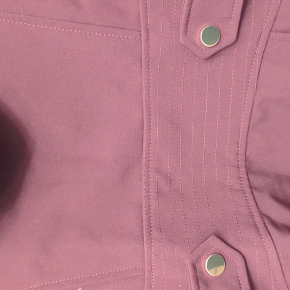 NWT LIZ CLAIBORNE WINE HOODED COAT JACKET GOLD HARDWARE - Picture 16 of 17